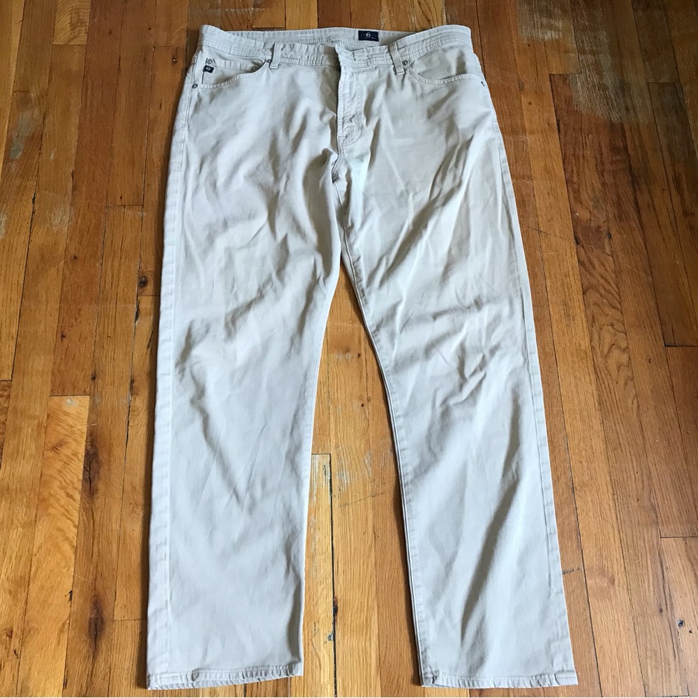 AG Adriano Goldschmied Men's Beige Chinos